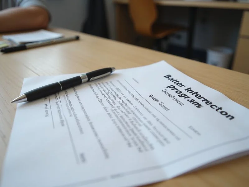 Batterer intervention program completion letter for Texas apartment application