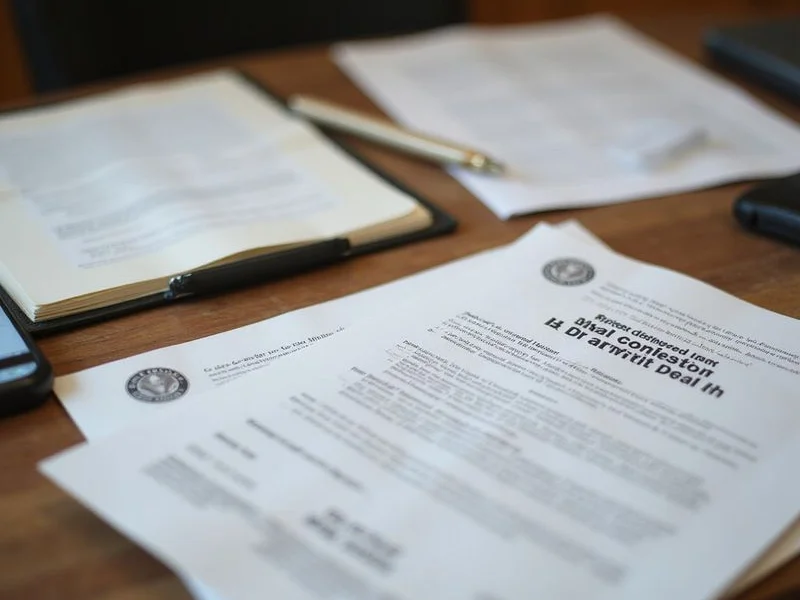 Certified dismissal documents