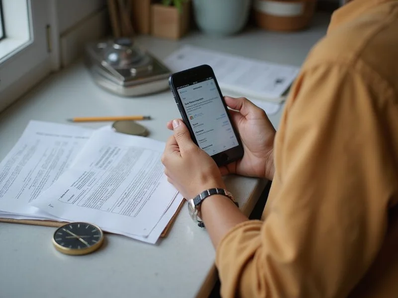 Renter preparing an application