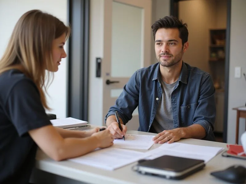Signing a lease after approval
