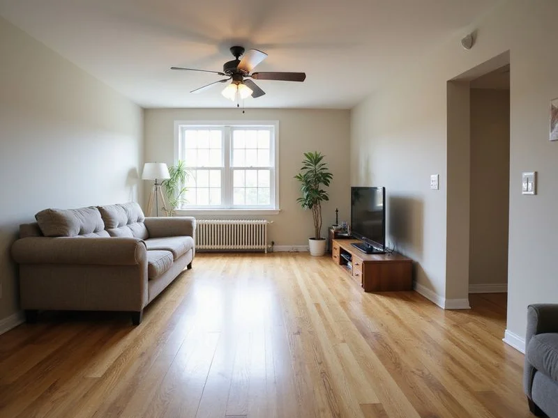 Apartment interior after move-in