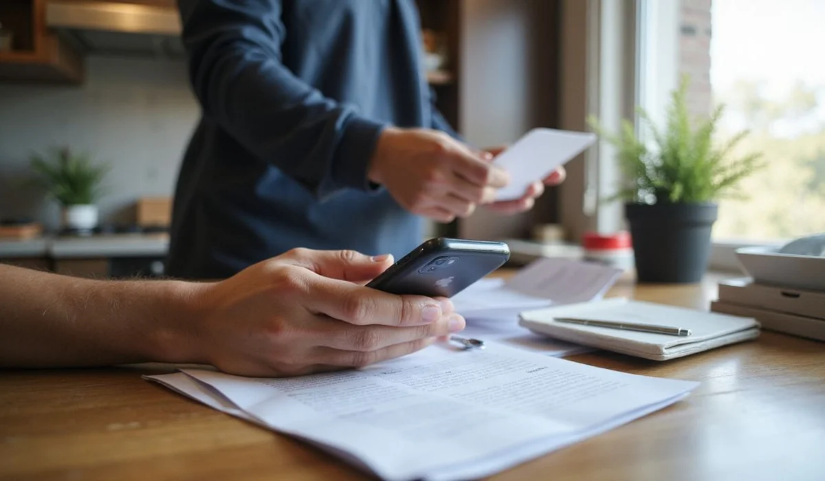 Collecting employment and completion documents at home