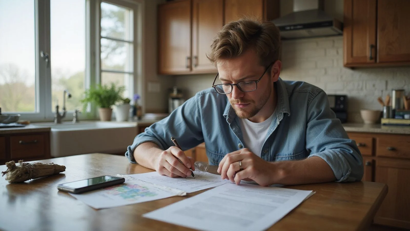 Renter reading a legal document
